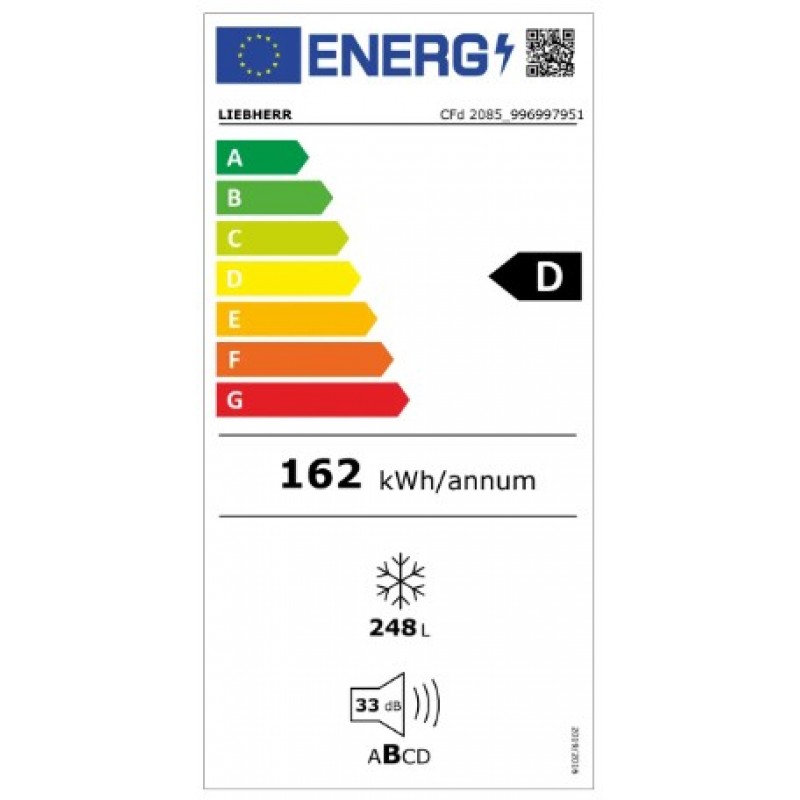Liebherr CFd 2085 Plus - Vrieskist - 248L - Wit