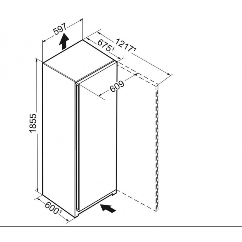 Liebherr FNE 5207-22 - vrijstaande vriezer - 186cm hoog - energielabel E 