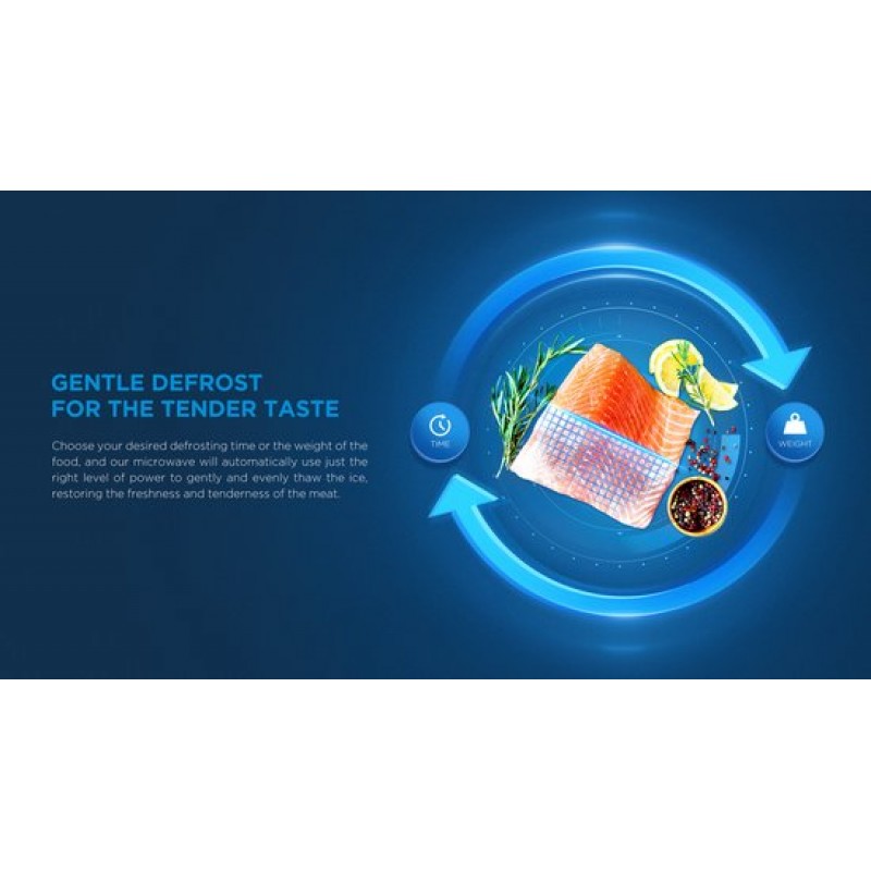 Midea AG20CF2EBK - Magnetron met grill - 20L - 700W - 8 Automatische programma's - Zwart