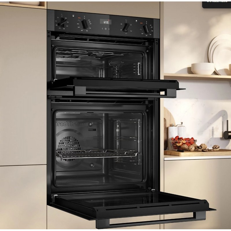 NEFF U1ACE2AG3B Inbouw elektrische dubbele oven - Zwart