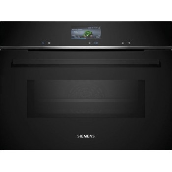 Siemens CM776G1B1 - iQ700 - 60cm x 45cm - Compacte inbouw bakoven met magnetron - Eenvoudig te reinigen met pyrolytische zelfreiniging activeClean - cookControl Pro: altijd uitstekende resultaten