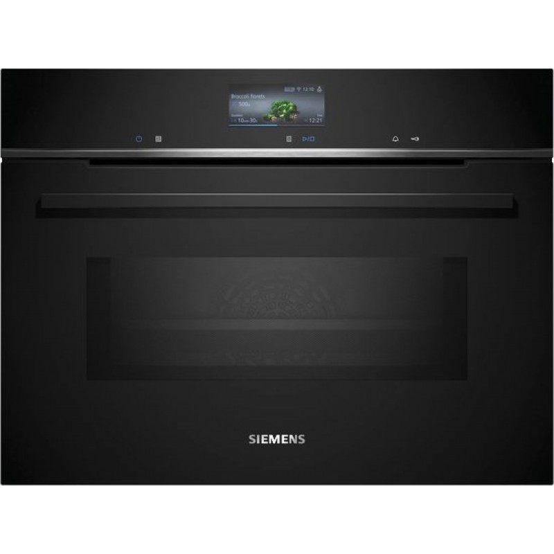 Siemens CM776G1B1 - iQ700 - 60cm x 45cm - Compacte inbouw bakoven met magnetron - Eenvoudig te reinigen met pyrolytische zelfreiniging activeClean - cookControl Pro: altijd uitstekende resultaten
