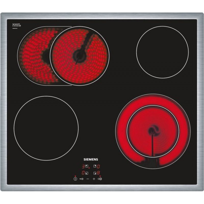 Siemens ET645HN17E - iQ300 - Keramische kookplaat - 60 cm - touchControl - vlaklijst