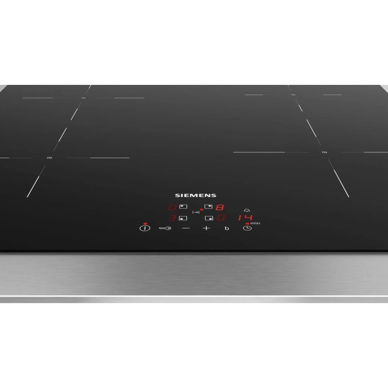 Siemens EU61RBEB5D - iQ100 - Inbouw Inductiekookplaat - 60 cm - powerBoost: verhoogt het vermogen van een inductiezone met tot wel 50%