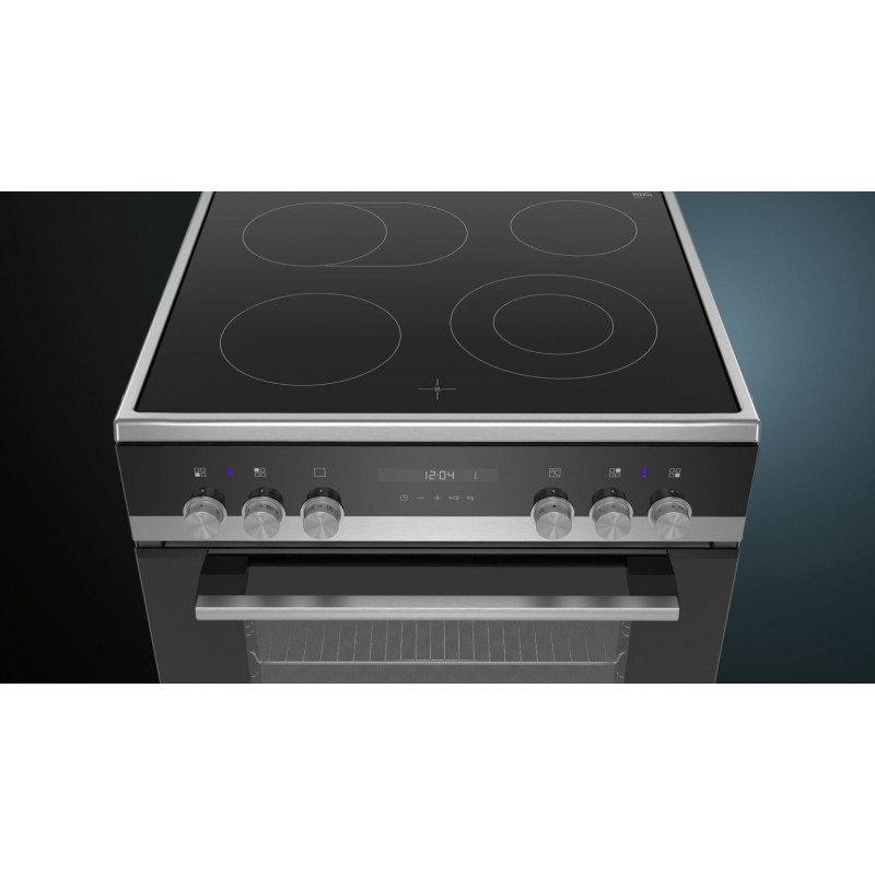 Siemens HK9S5A240 - Elektrische fornuis - Vrijstaand fornuis - Zwart - Draaiknop - Touch - Elektronisch
