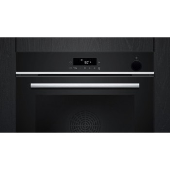 Siemens HR572GBS3 - iQ300 - Inbouwoven - Toegevoegde stoom - Eenvoudig te reinigen: pyrolyse + hydrolyse - 71 l - Zwart