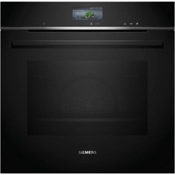 Siemens HS736G1B1 - iQ700 - Inbouwoven met stoom - 60 cm x 60 cm - 4D Hetelucht - Air Fry-functie: voor perfect en gezonde gefrituurde gerechten - Zwart - Home Connect