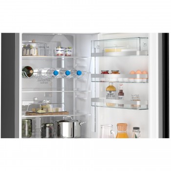 Siemens KG39NAXCF - iQ500 - Koelvriescombinatie - Total No Frost - nooit meer ontdooien - Zwart - Energielabel C - hyperFresh 0°C meer ruimte voor groente en fruit