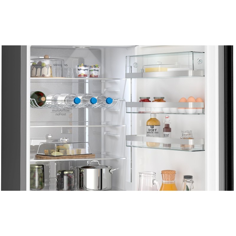 Siemens KG39NAXCF - iQ500 - Koelvriescombinatie - Total No Frost - nooit meer ontdooien - Zwart - Energielabel C - hyperFresh 0°C meer ruimte voor groente en fruit