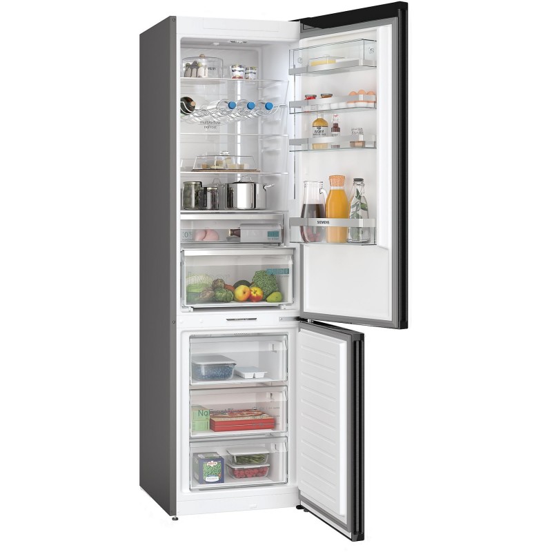 Siemens KG39NAXCF - iQ500 - Koelvriescombinatie - Total No Frost - nooit meer ontdooien - Zwart - Energielabel C - hyperFresh 0°C meer ruimte voor groente en fruit