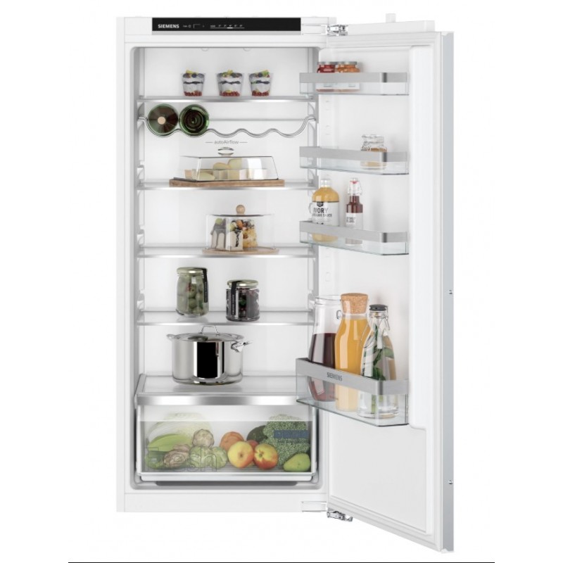 Siemens KI41RSFE0 - inbouw koelkast - autoAirflow, inhoud 204 liter, 1 freshbox, superkoelen, elektronische temperatuurregeling, verchroomde flessenhouder en LED verlichting.