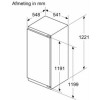 SIEMENS KI42LVFE0 - Inbouw Koelkast met vriesvak - Nishoogte 122.5 cm