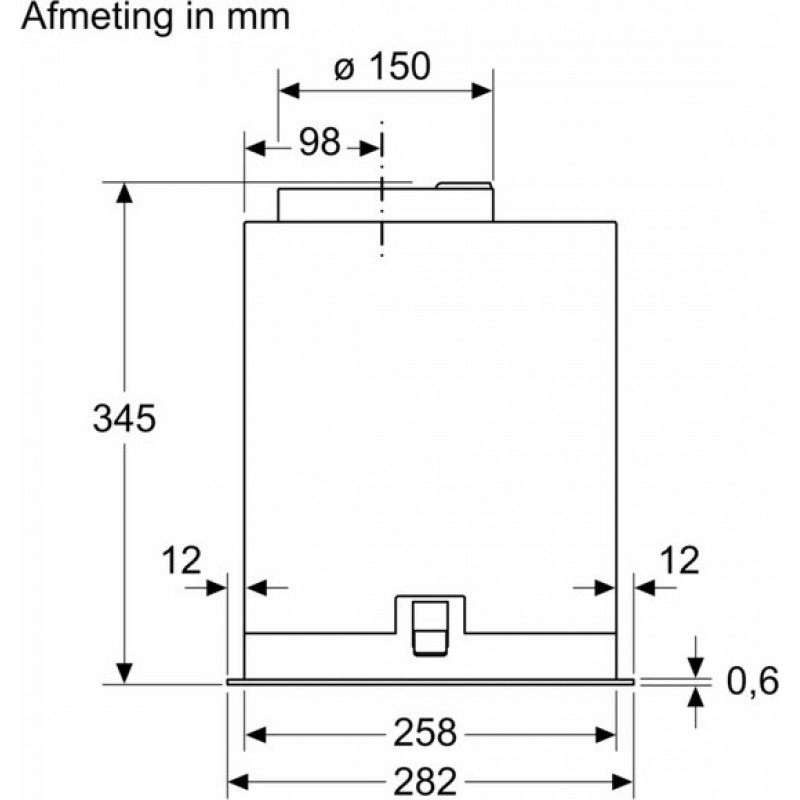 Siemens LB88NPC60 - iQ700 - Afzuigkap - Volledig integreerbaar - 86 cm - Zwart - Energielabel A++