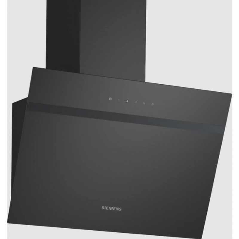 Siemens LC65KDK60 - IQ100 - Afzuigkap - Wandschouwkap - 60 cm - zwart glas - Stille motor - Ledverlichting