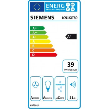 Siemens LC91KLT60 - Schuine Afzuigkap - 90 cm