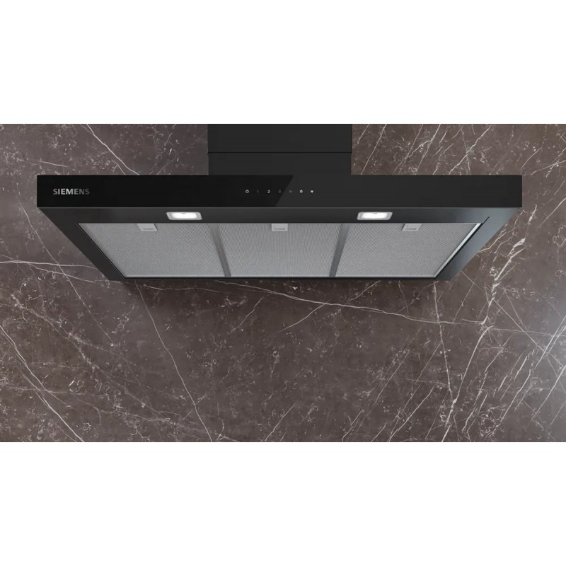 Siemens LC97BDN60 - iQ500 - Afzuigkap - Wandschouwkap - 90 cm - Zwart - Energielabel A