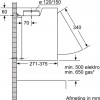 Siemens LE63MAC00 - iQ100 - Afzuigkap - Integreerbare afzuigkap - 60 cm