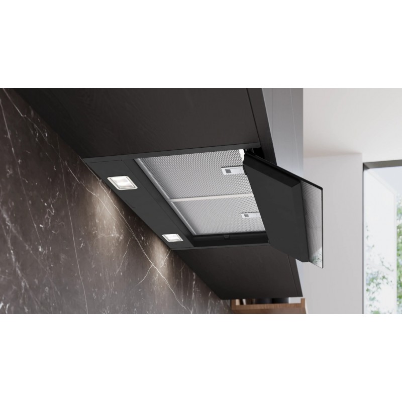 Siemens LJ67BDP60 - iQ500 - Afzuigkap - Geïntegreerde schouwkap - 60 cm - Zwart - Energielabel A