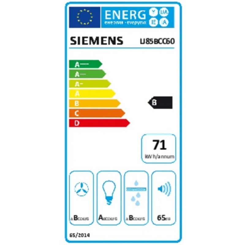 Siemens LJ85BCC60 - iQ300 - Afzuigkap - Geïntegreerde schouwkap - 80 cm - Zwart