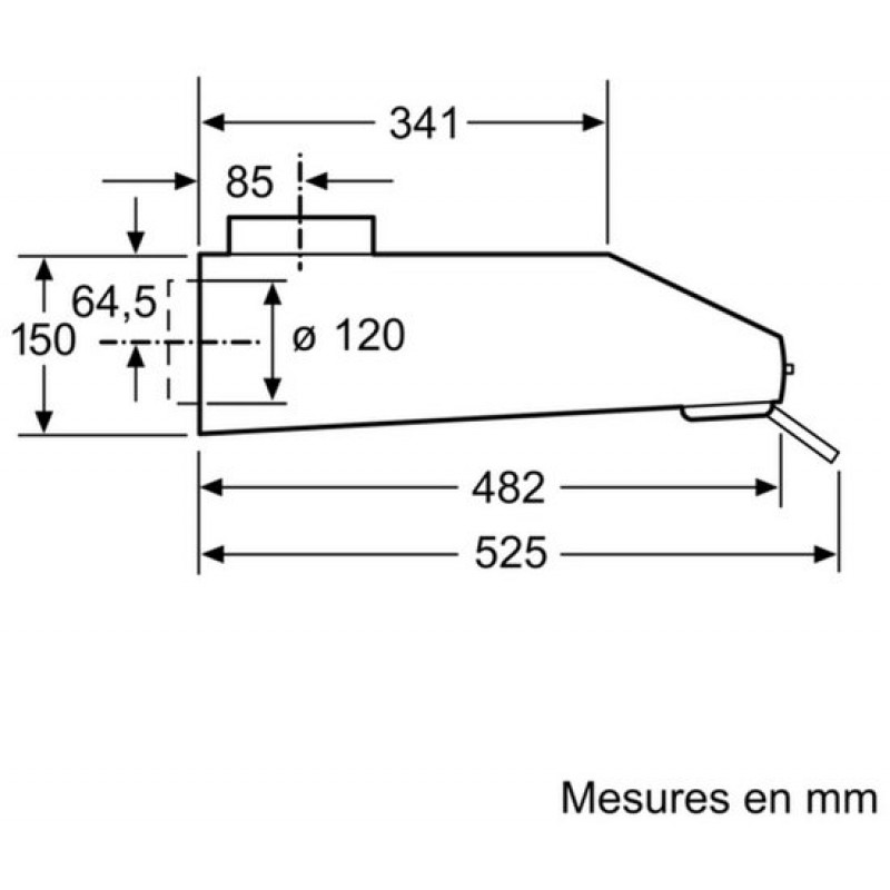 Siemens LU63LCC50 - iQ100 - Afzuigkap - Onderbouw afzuigkap 60 cm - rvs