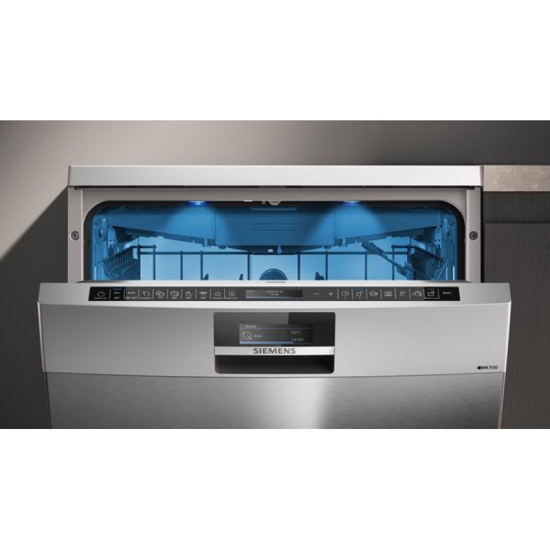 Siemens SN27TI02CE - iQ700 - Vaatwasser - Vrijstaande vaatwasser - 60 cm - Home connect - Zeolith: extra droge vaat - Energielabel A - varioSpeed Plus je vaat tot wel drie keer zo snel schoon