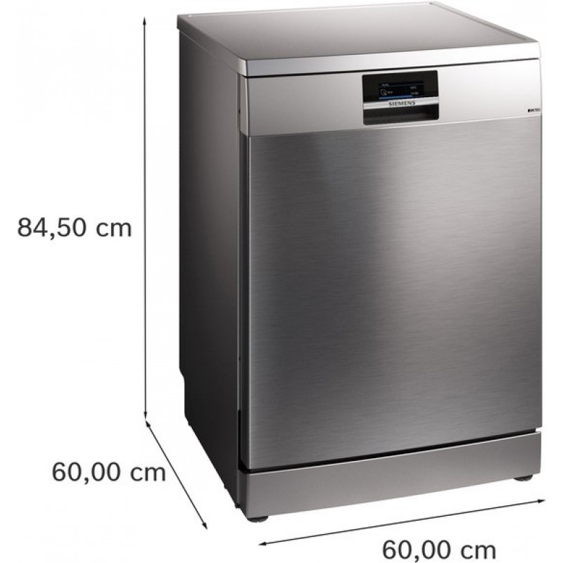 Siemens SN27TI02CE - iQ700 - Vaatwasser - Vrijstaande vaatwasser - 60 cm - Home connect - Zeolith: extra droge vaat - Energielabel A - varioSpeed Plus je vaat tot wel drie keer zo snel schoon