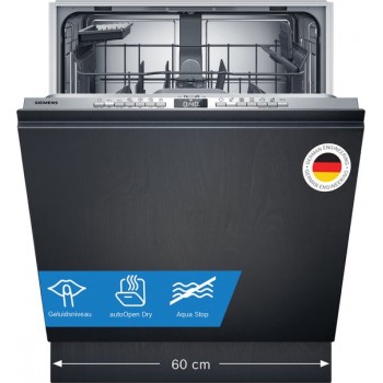 Siemens SN63EC04TE - iQ300 - Inbouwvaatwasser - 60 cm - Energielabel B - Home Connect - varioSpeed Plus je vaat tot wel drie keer zo snel schoon - infoLight
