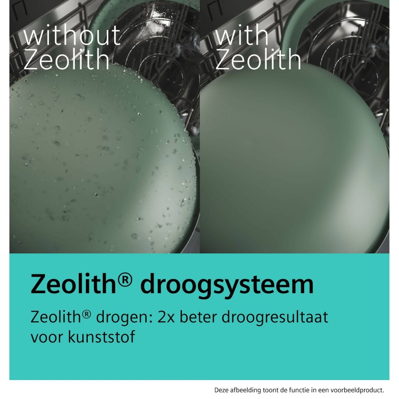 Siemens SN65ZX17CE - Vaatwasser inb. 60cm vol geintegreerd - Zeer stil - 40 dB - ['Lade'] - ['Zeolith']