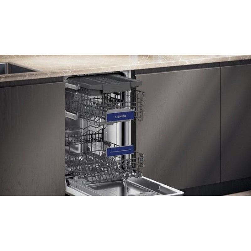 Siemens SR73EX25ME - iQ300 - Vaatwasser - Inbouwvaatwasser - Volledig integreerbaar - 45 cm - Energielabel B - Geschikt voor IKEA keuken - varioSpeed Plus je vaat tot wel drie keer zo snel schoon - Home Connect