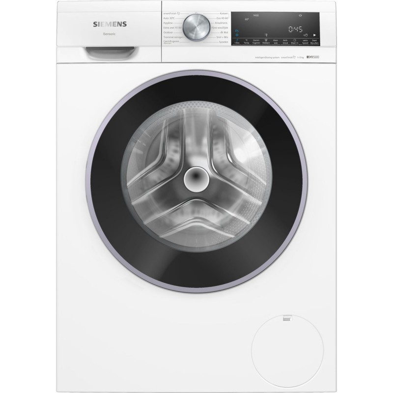 Siemens WG44G2FLNL - iQ500 - Wasmachine - 9 kg - 1400 rpm - Energielabel A - Automatisch doseren - smartFinish: vermindert kreukels tot 50% - speedPack L: verkort wasprogramma's met varioSpeed