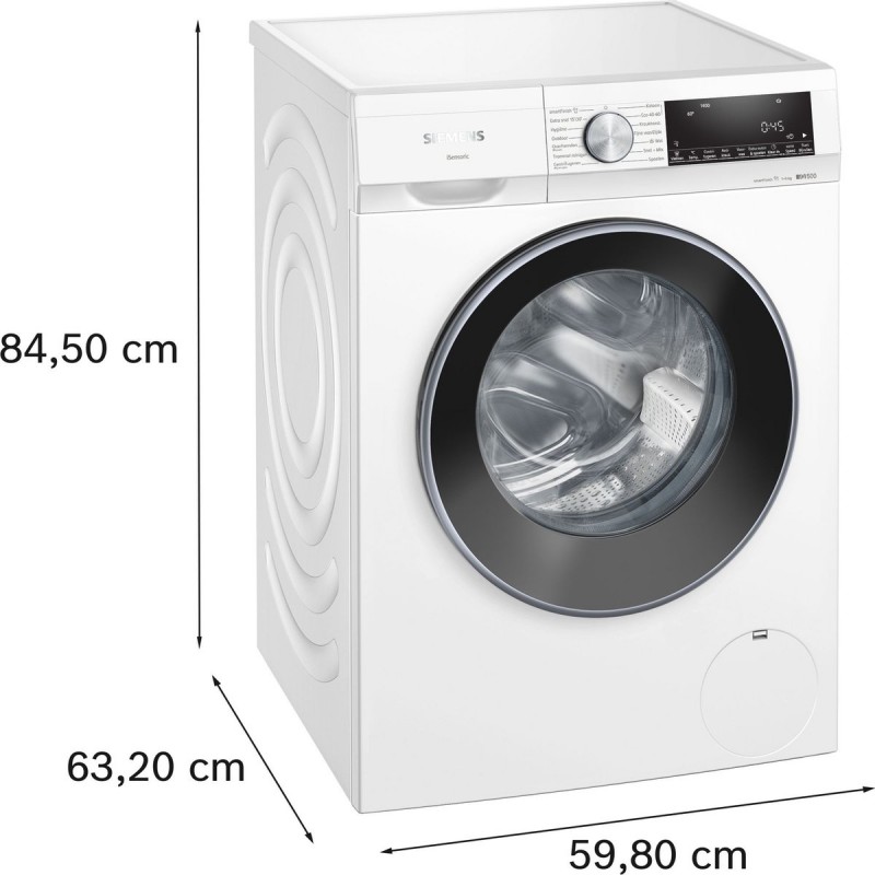Siemens WG44G2ZLNL- iQ500 - Wasmachine - 9 kg - 1400 rpm - Energielabel A - smartFinish: vermindert kreukels tot 50% - speedPack L: verkort wasprogramma's met varioSpeed