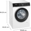Siemens WG44H203FG - iQ500 - Wasmachine - 9 kg - 1400 rpm- energielabel A - Home Connect 