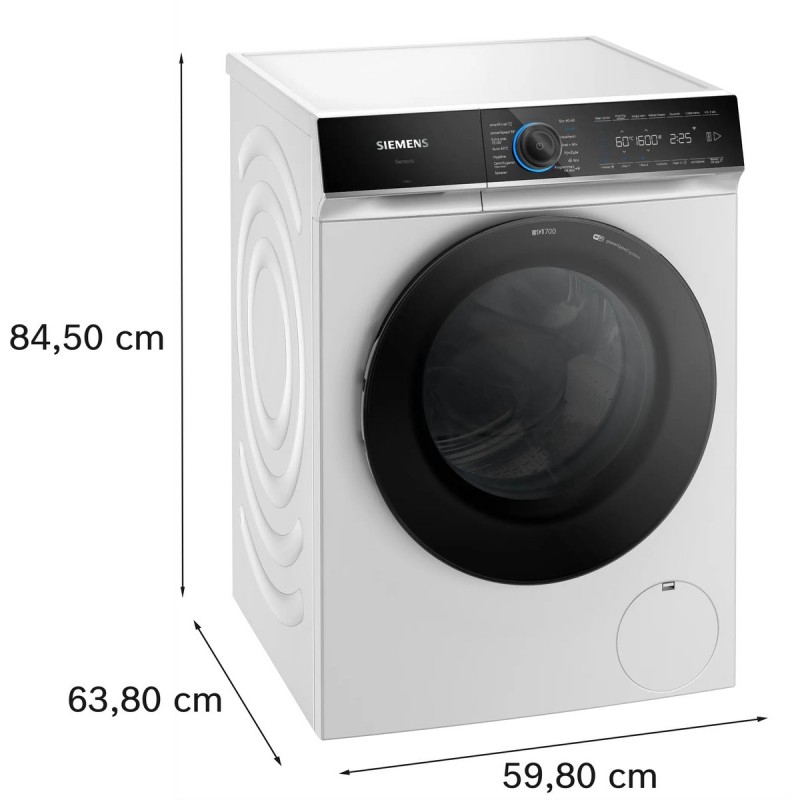 Siemens WG66B2ABNL – iQ700 - Wasmachine met stoom – 11 kg – 1600 rpm – Automatisch doseren - 20% zuiniger dan energielabel A - Home Connect 