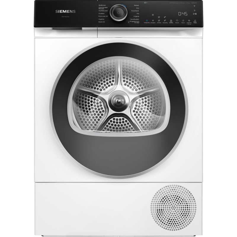 Siemens WQ45H2B7NL - iQ500 - Wasdroger - Warmtepompdroger - 9 kg - Wit - Zelfreinigende condensor - Home connect