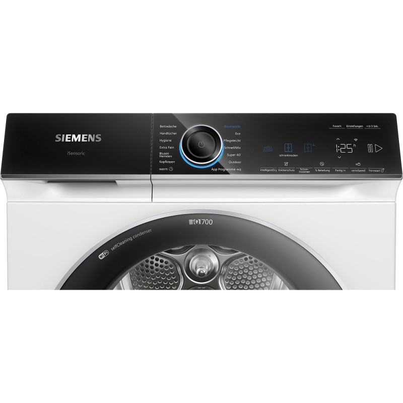 Siemens WQ46B2D41 - Warmtepompdroger - 9 kg - Zelfreinigende condensor - 56 dB - Energieklasse B