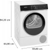 Siemens WQ46H2CLNL - iQ500 - Wasdroger - Warmtepompdroger - Zelfreinigende condensor blijvend energiezuinig- Zeer stil - 9 kg - varioSpeed: versnel het droogproces tot 38% - Home Connect