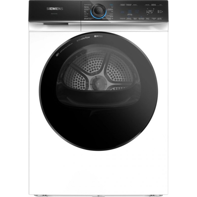 Siemens WR47B2C0FG - iQ700 - Wasdroger - Warmtepompdroger - 9 kg - Energielabel A - smartFinish: vermindert kreukels tot 50% - Zelfreinigende condensor blijvend energiezuinig
