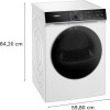 Siemens WR47B2C7NL - iQ700 - Wasdroger - Warmtepompdroger - 9 kg - Wit - SmartFinish vermindert kreukels tot 50% - Blijvend energiezuinig met zelfreinigende condensor - arioSpeed Plus: verkort de droogtijd met maar liefst 44% - Zeer stil